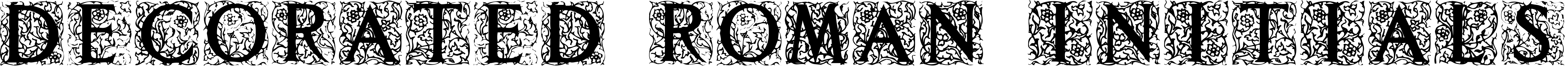 Font Decorated Roman Initials