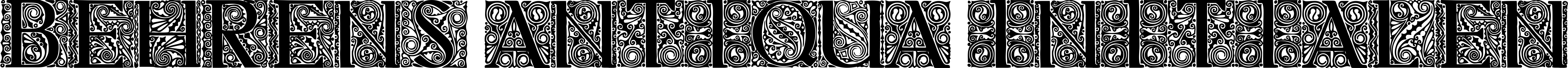 Font Behrens Antiqua Initialen