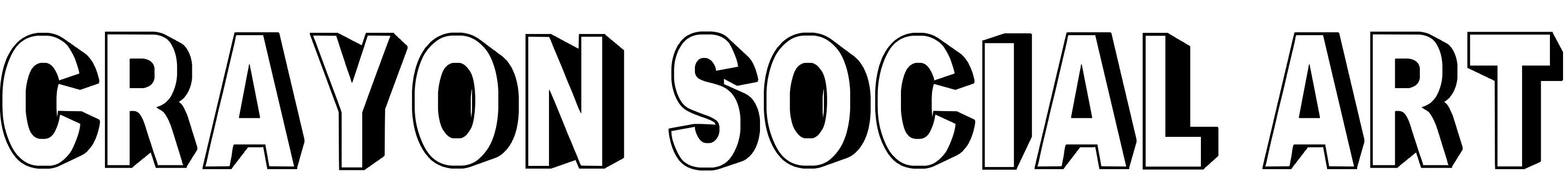 Font Crayon Social Art