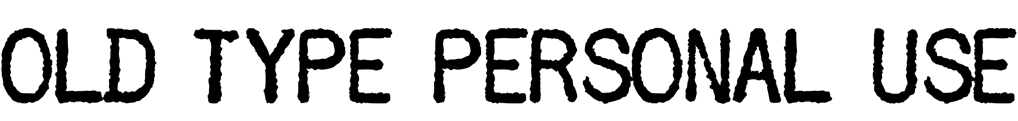 Font OLD TYPE PERSONAL USE