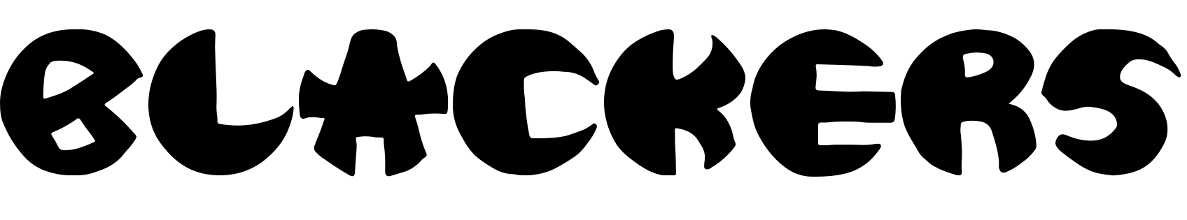 Font BLACKERS