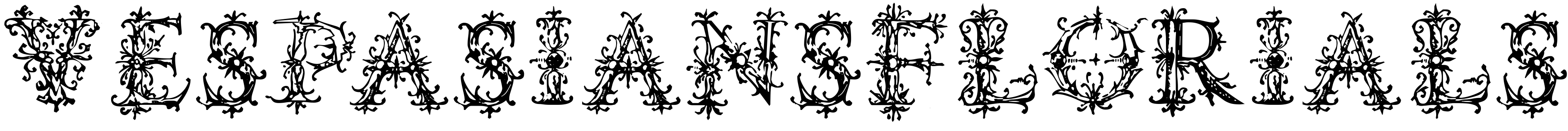 Font VespasiansFlorials
