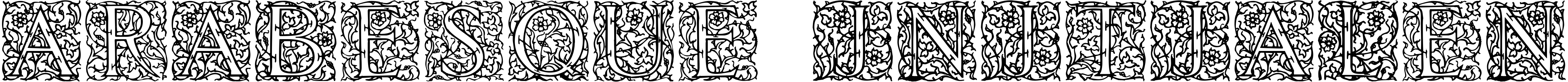 Font Arabesque Initialen