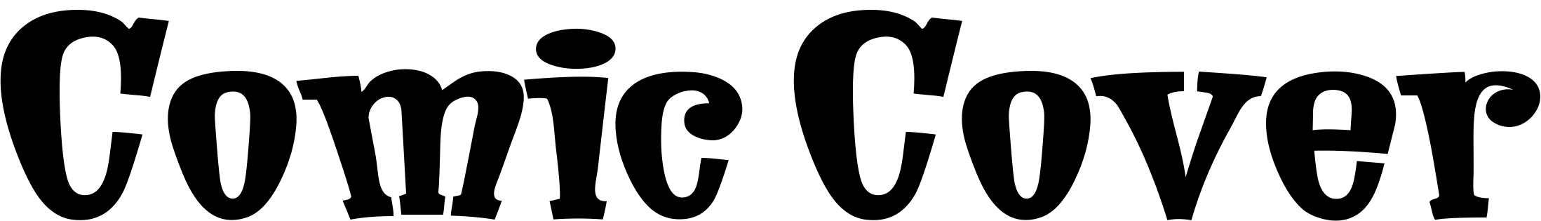 Font Comic Cover