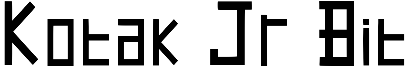 Font Kotak Jr Bit