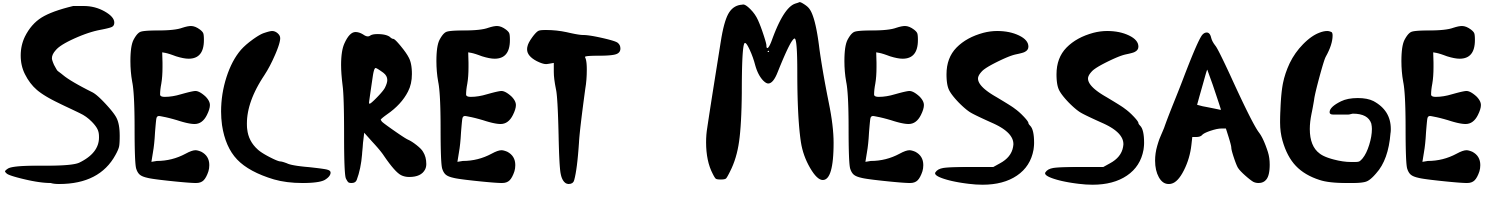 Font Secret Message