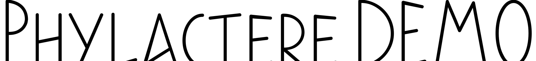 Font Phylactere DEMO