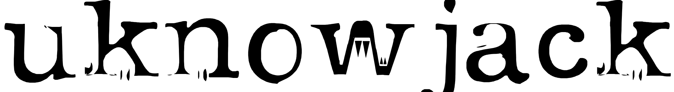Font uknowjack