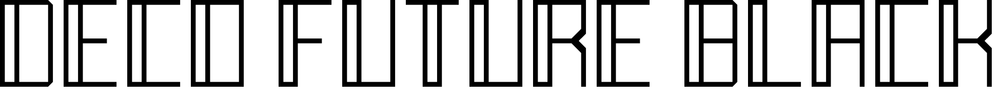 Font Deco Future Black
