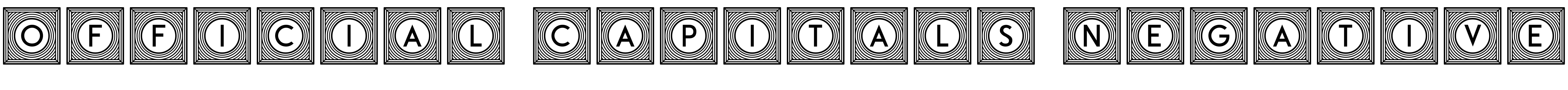 Font Official Capitals Negative