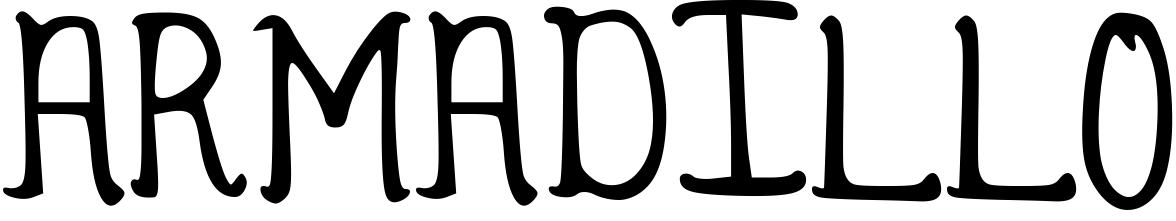 Font Armadillo