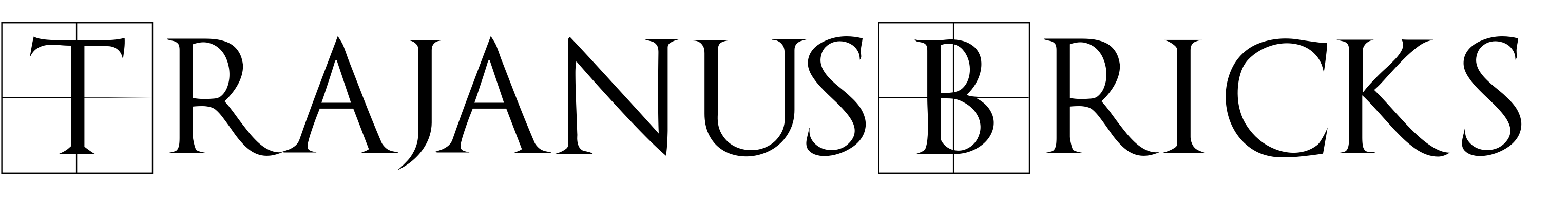 Font TrajanusBricks