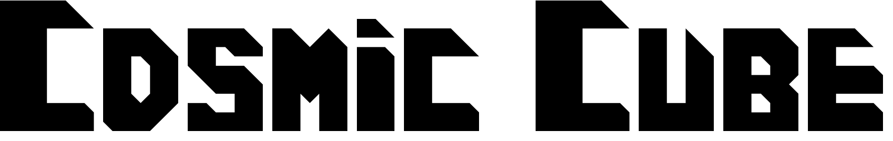 Font Cosmic Cube