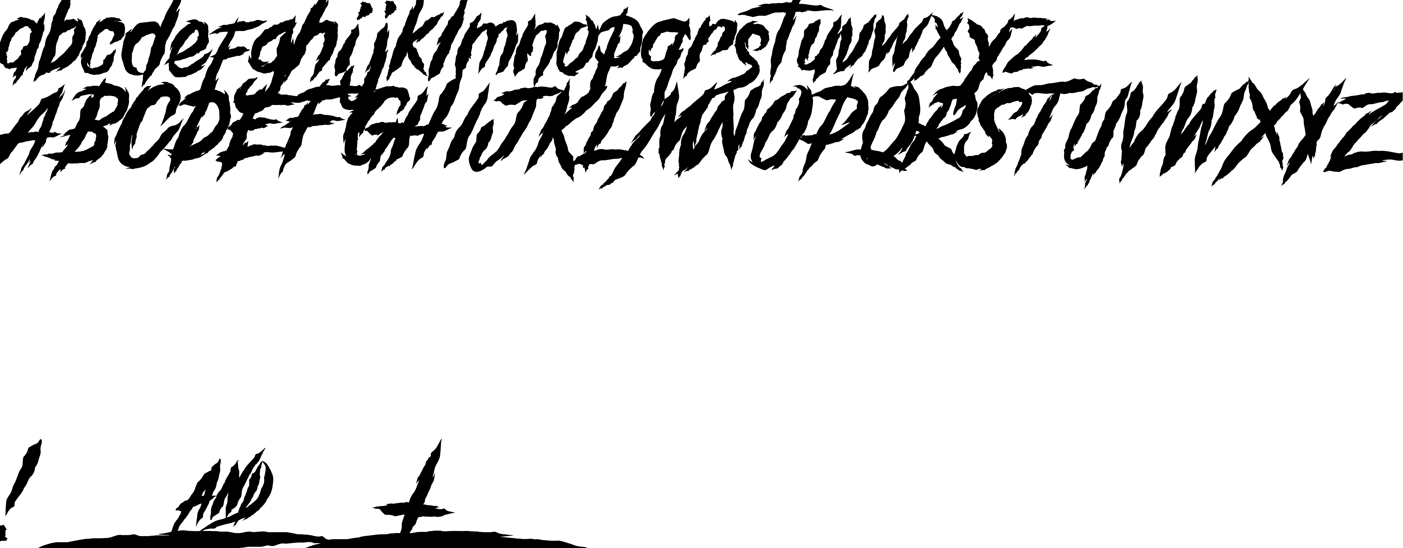 Preview font GrindAndDeath_Demo