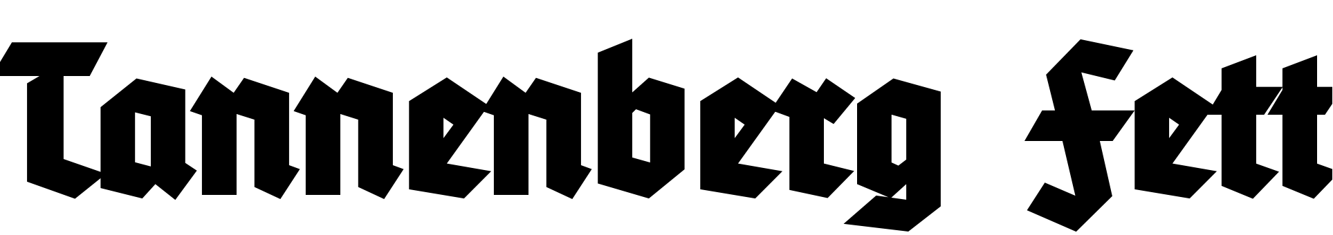 Font Tannenberg Fett