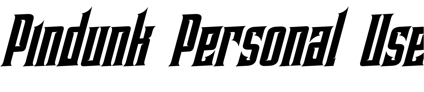 Font Pindunk Personal Use