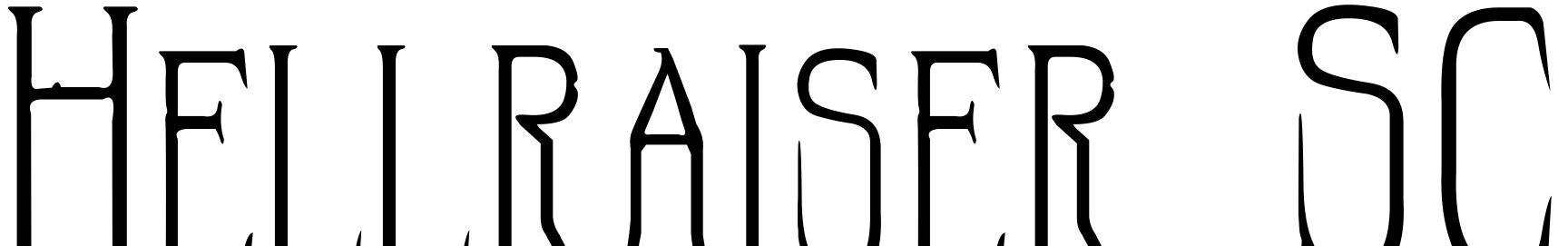 Font Hellraiser SC