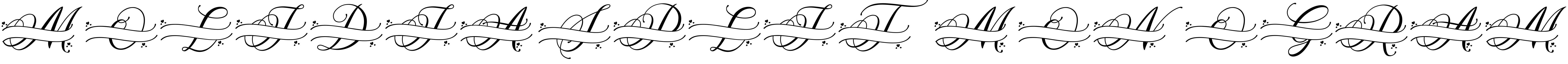 Font MOLIDIA SPLIT MONOGRAM