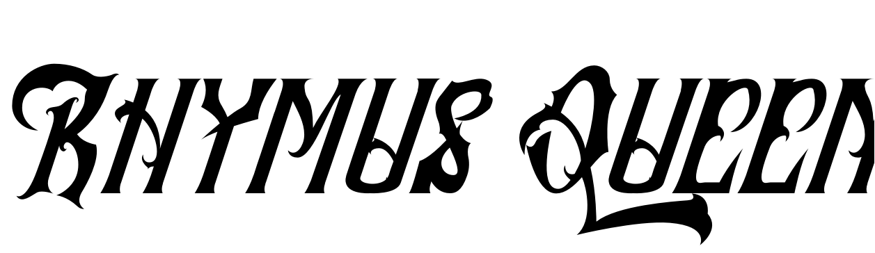 Font Rhymus Queen