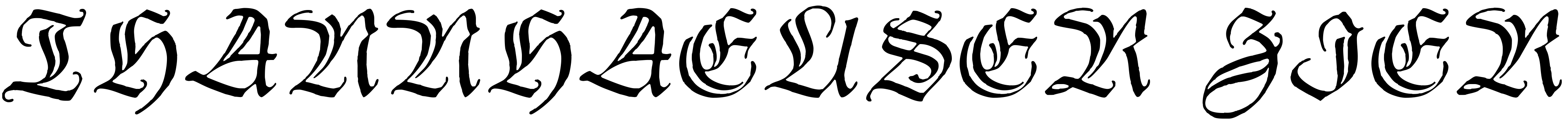 Font Thannhaeuser Zier