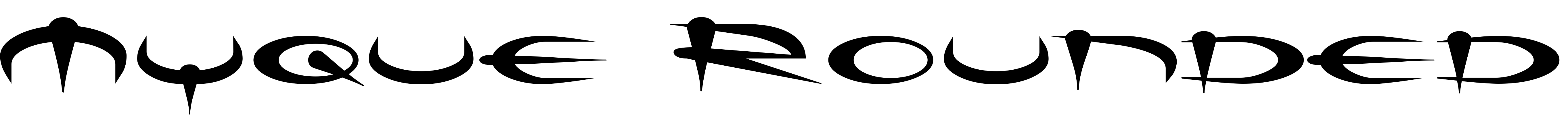 Font Myque Rounded