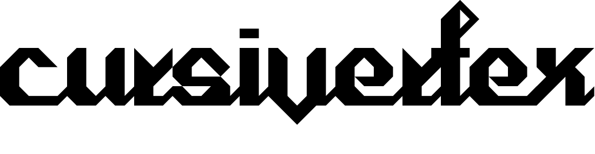 Font Cursivertex