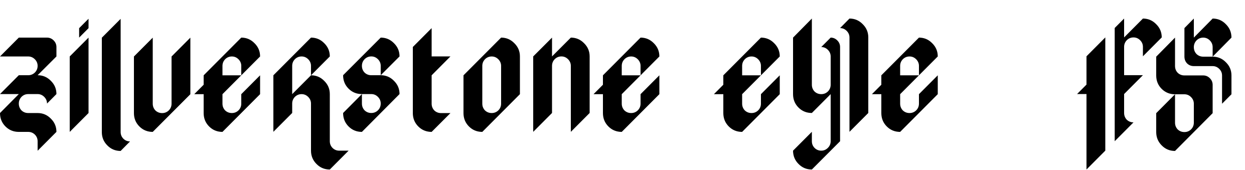 Font zilverstone eYe/FS