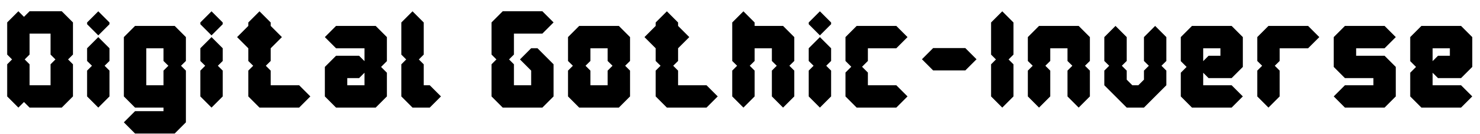 Font Digital Gothic-Inverse