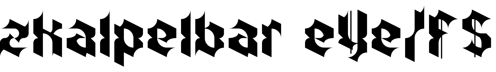 Font zkalpelbar eYe/FS