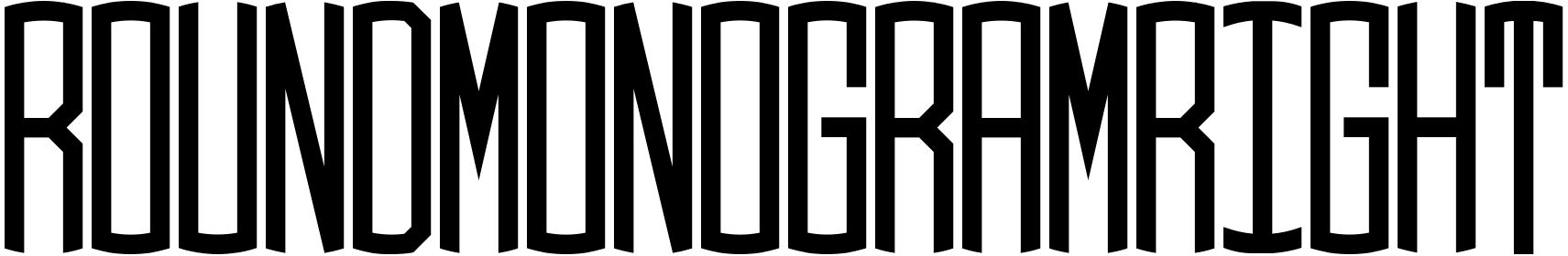 Font Round_Monogram_Right
