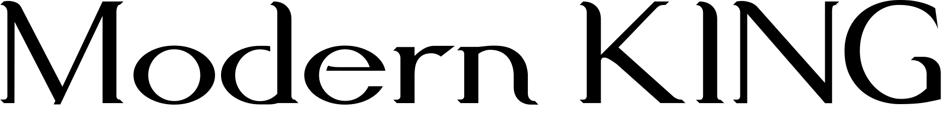 Font Modern KING