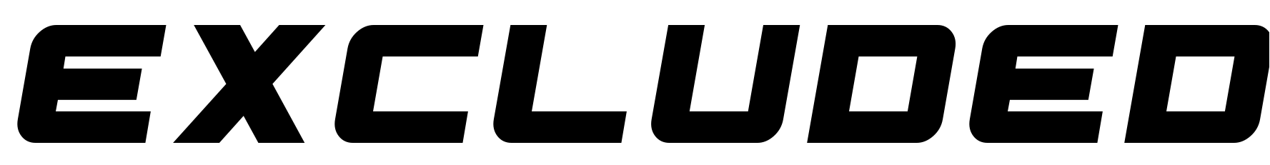 Font Excluded