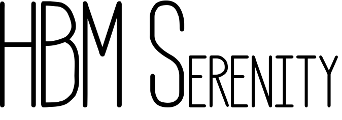 Font HBM Serenity