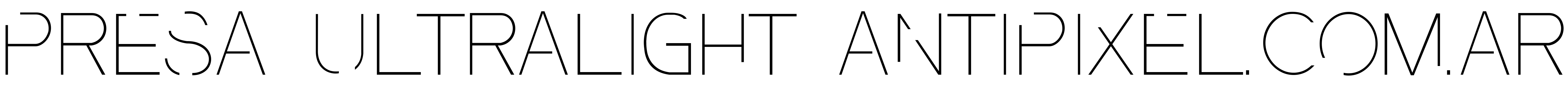 Font Presa UltraLight ANTIPIXEL.COM.AR