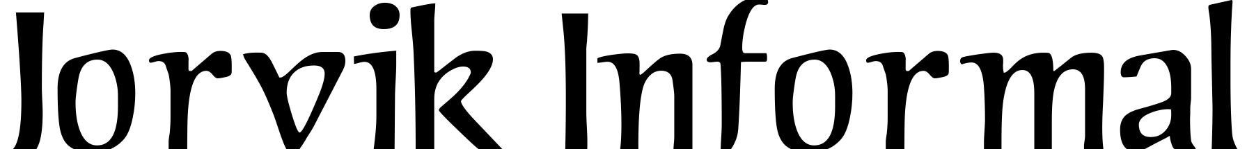 Font Jorvik Informal
