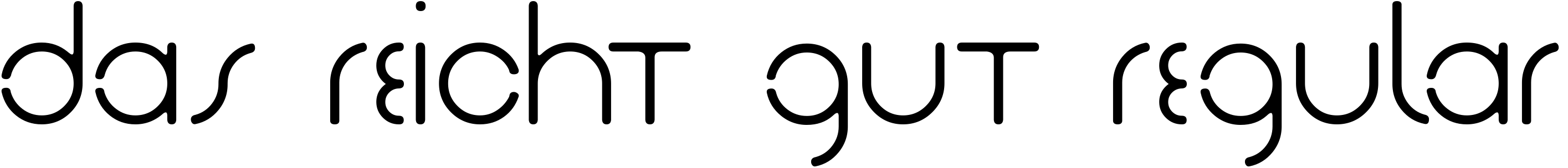 Font Das Reicht Gut Regular