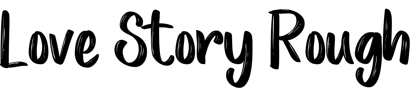 Font Love Story Rough