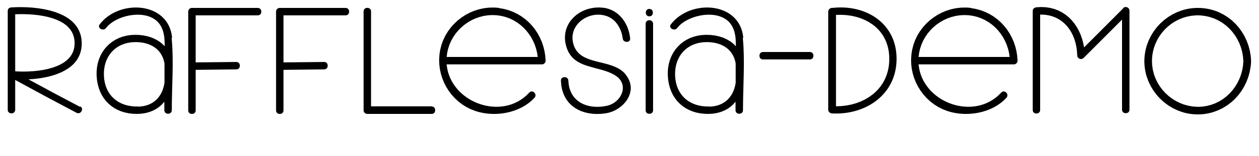 Font Rafflesia-Demo