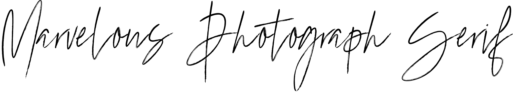 Font Marvelous Photograph Serif
