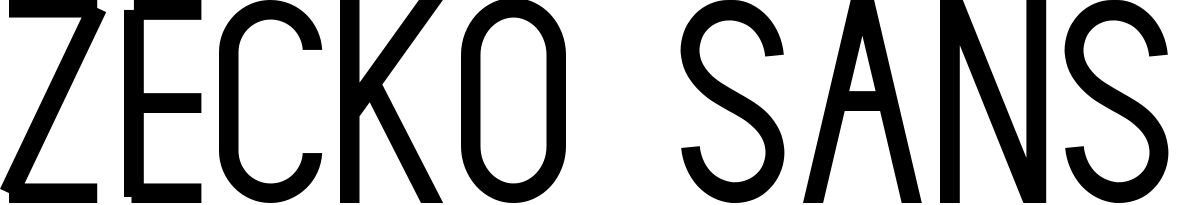 Font Zecko Sans