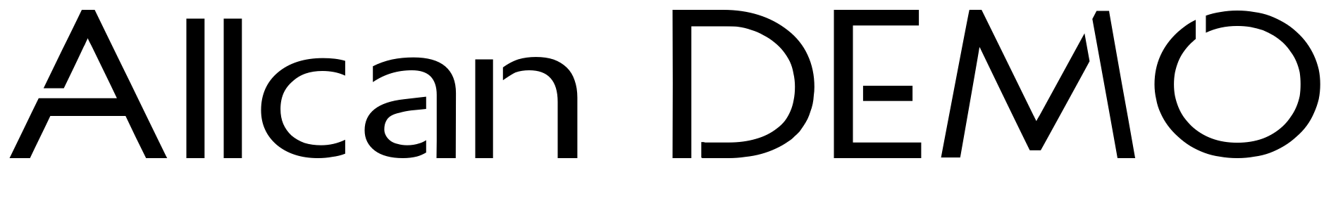 Font Allcan DEMO