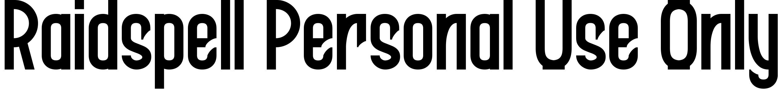 Font Raidspell Personal Use Only
