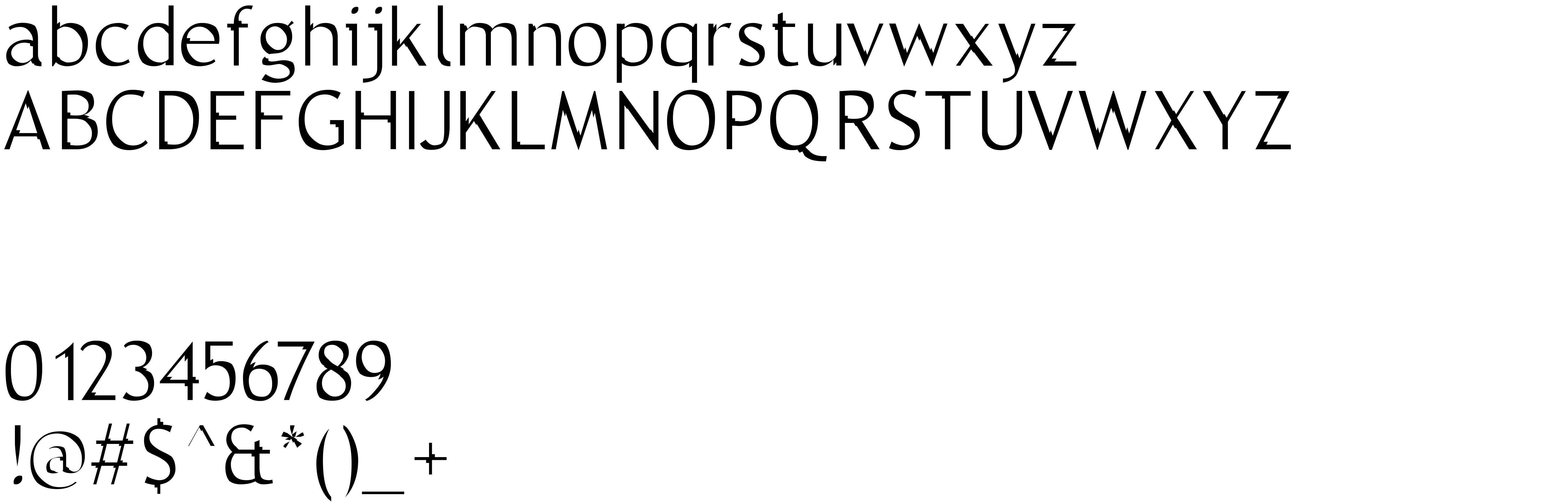 Preview font Trebble