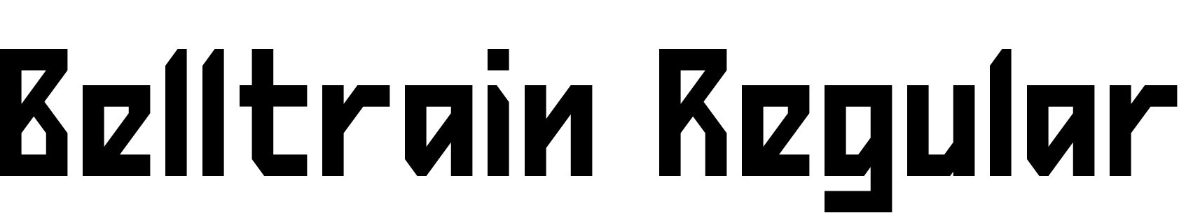 Font Belltrain Regular