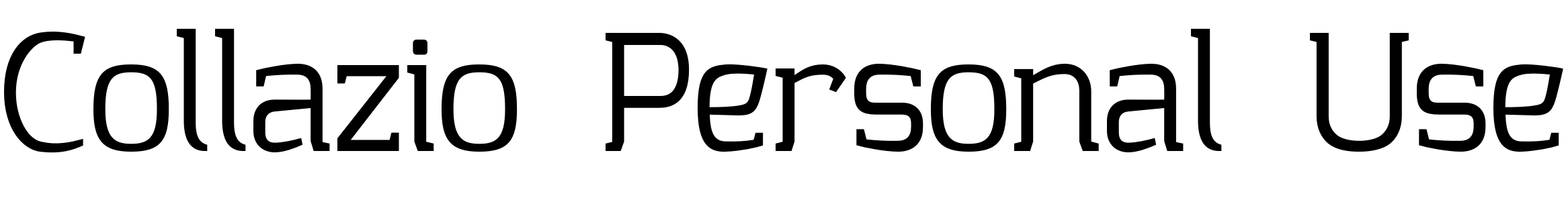 Font Collazio Personal Use