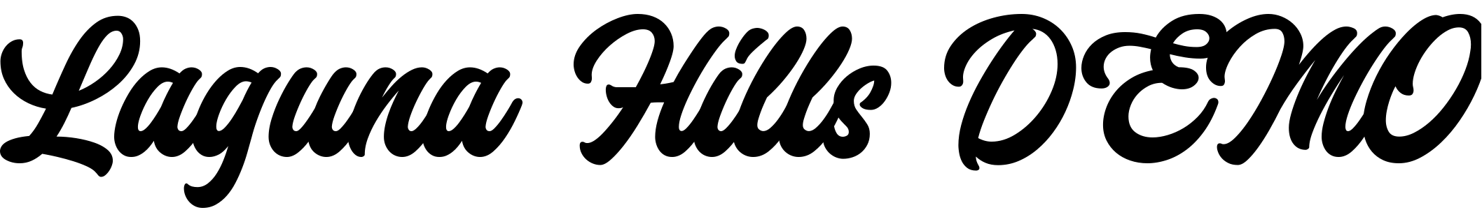 Font Laguna Hills DEMO