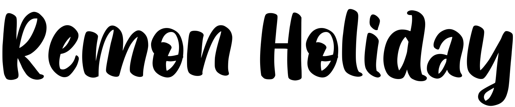 Font Remon Holiday