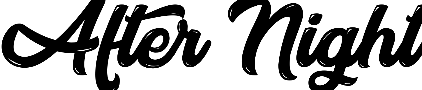Font After Night