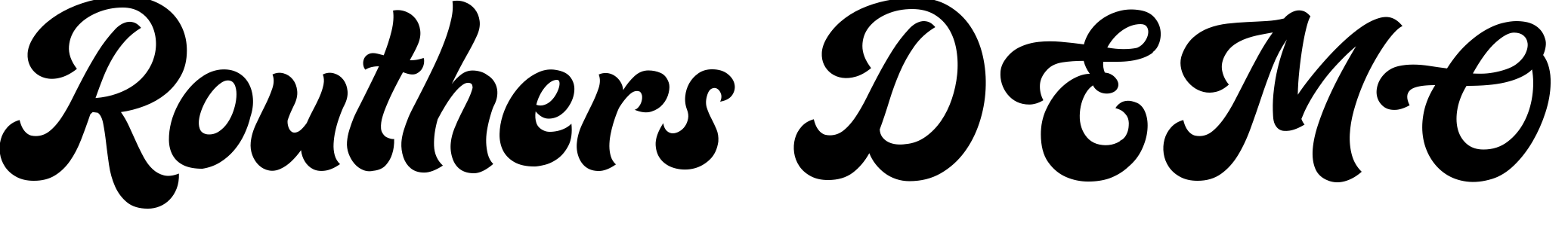 Font Routhers DEMO