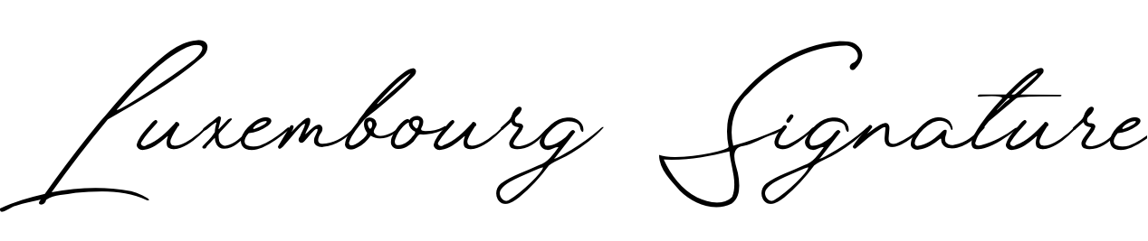 Font Luxembourg Signature